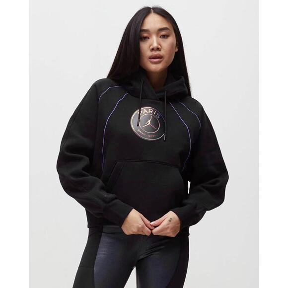 Jordan Women’s Paris Saint-Germain Cotton Heavyweight‎ Hoodie Sz L - Picture 1 of 10